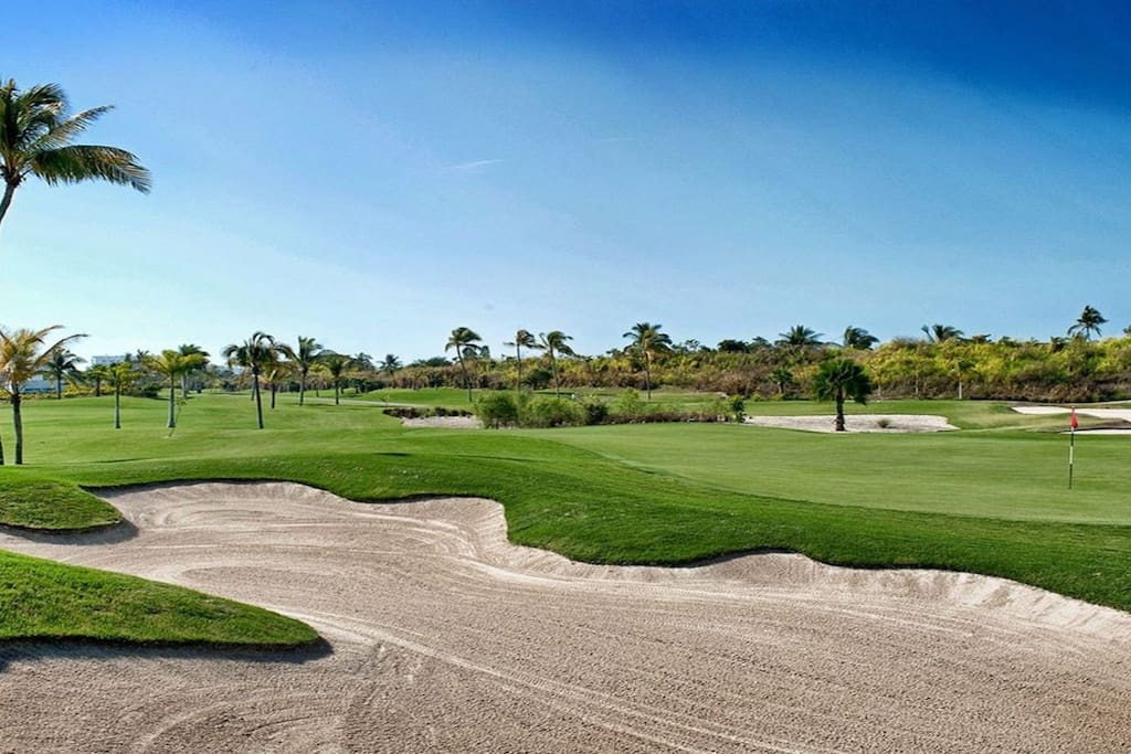 One of two golf courses 18 holes each one golf courses were designed by golf pros Jack Nicklaus