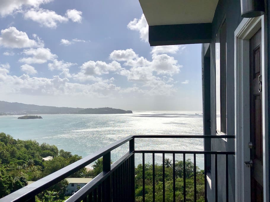 Mesmerizing views from your private apartment entrance.
