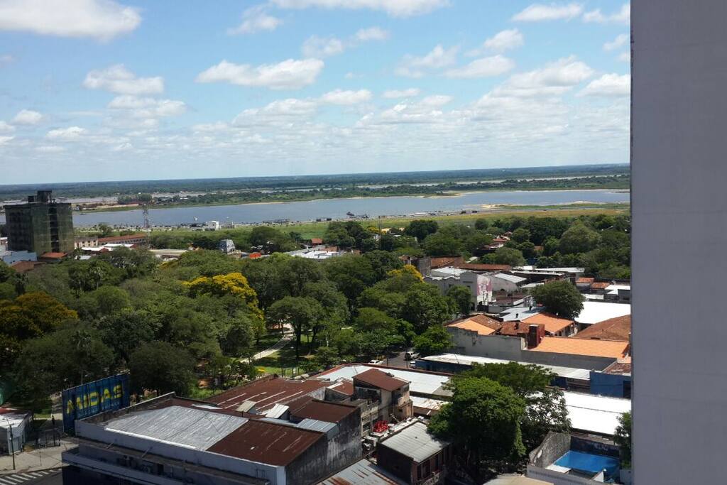 Vista desde una de las ventanas del estudio.