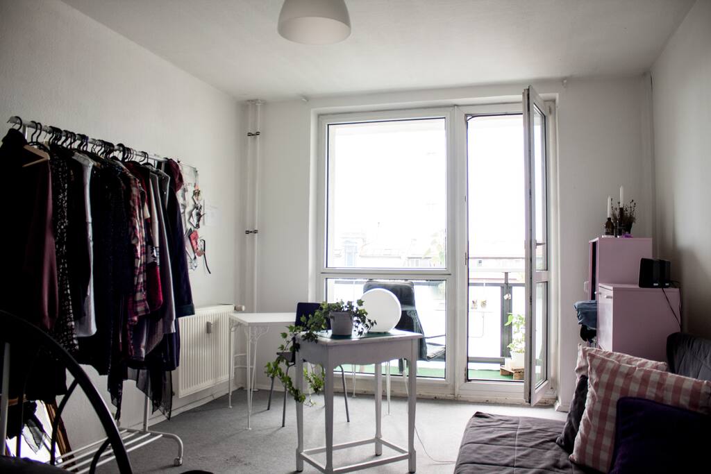 Comfy room to hang out and sleep