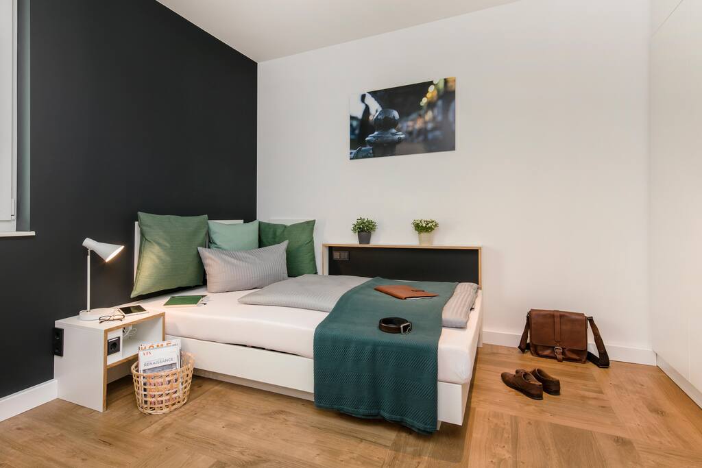 Have sweet dreams in the cozy double bed.