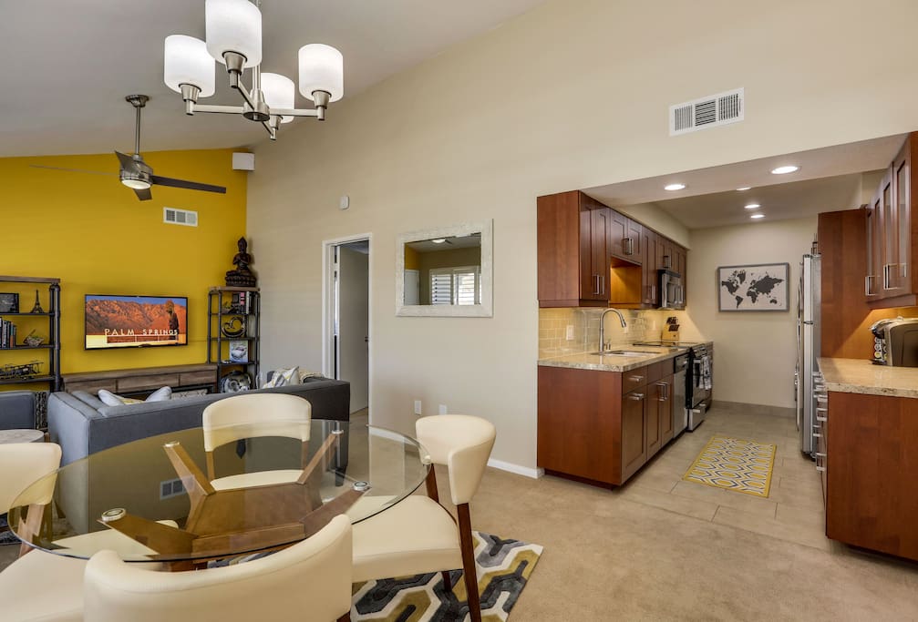 Entire unit has been newly remodeled, open floor plan which opens up to kitchen is ideal for entertaining guest.