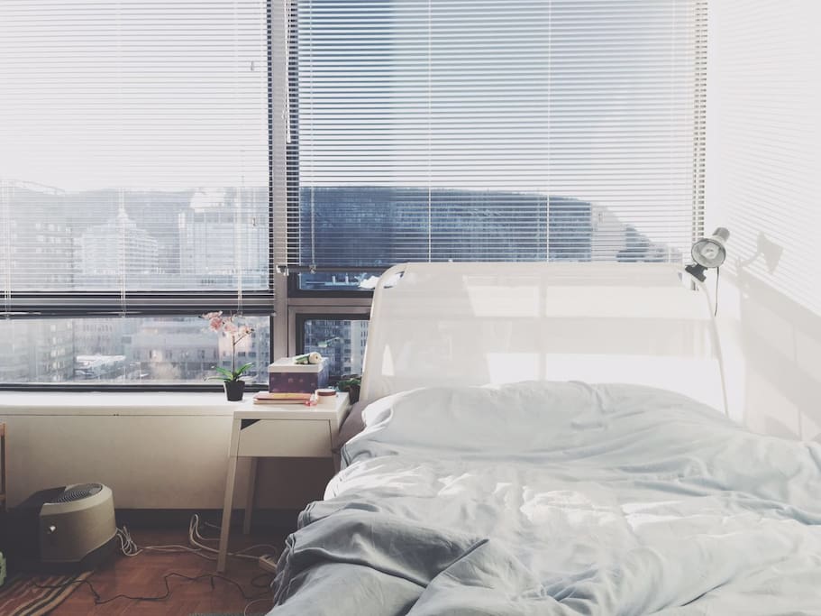 master bedroom: double bed