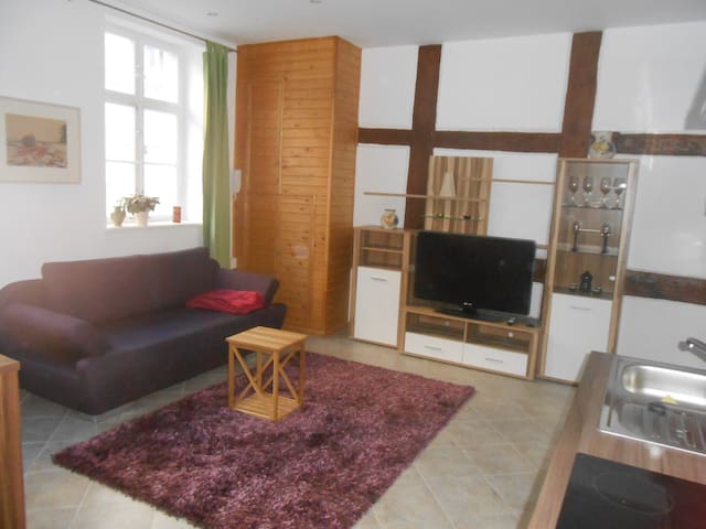 FW in half-timbered house in the old town