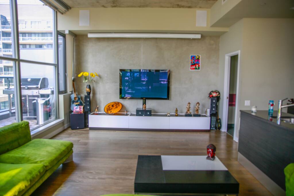 62 inch TV. 120 inc Projector (dropdown)