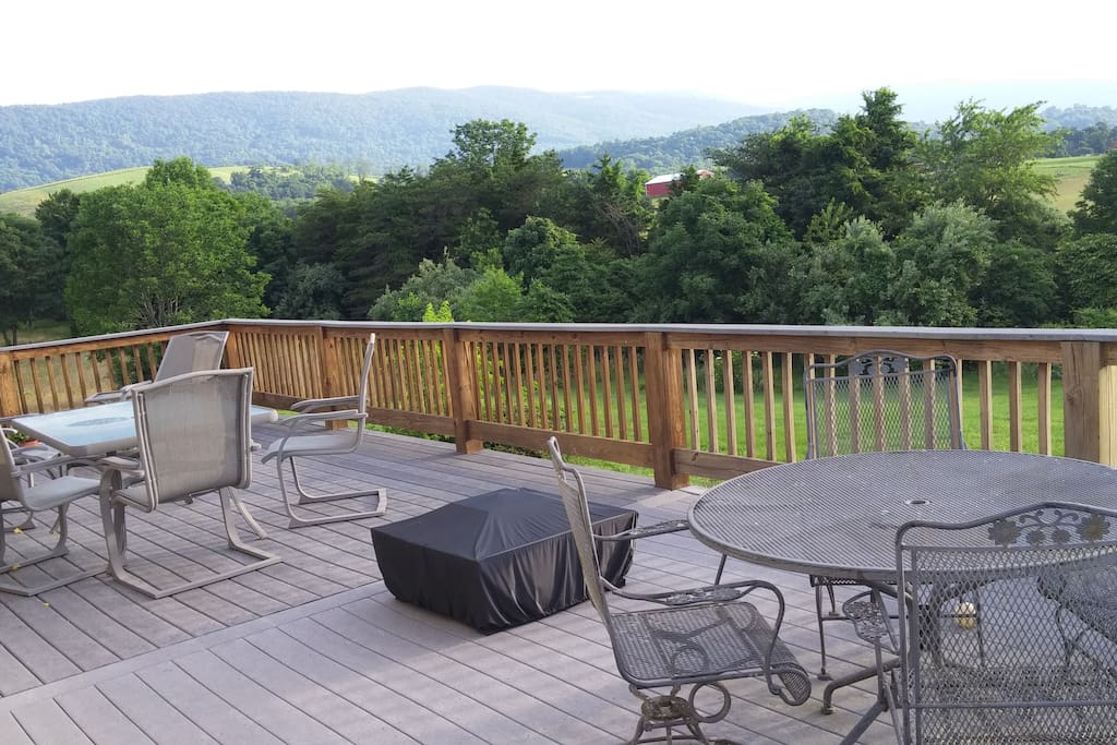 Large deck for relaxation