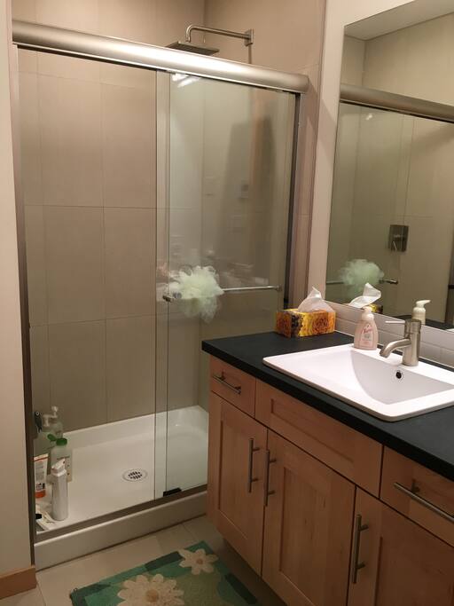Shared shower and bathroom
