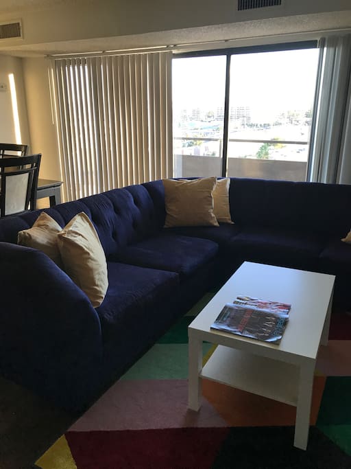 Close up of Living Room sectional