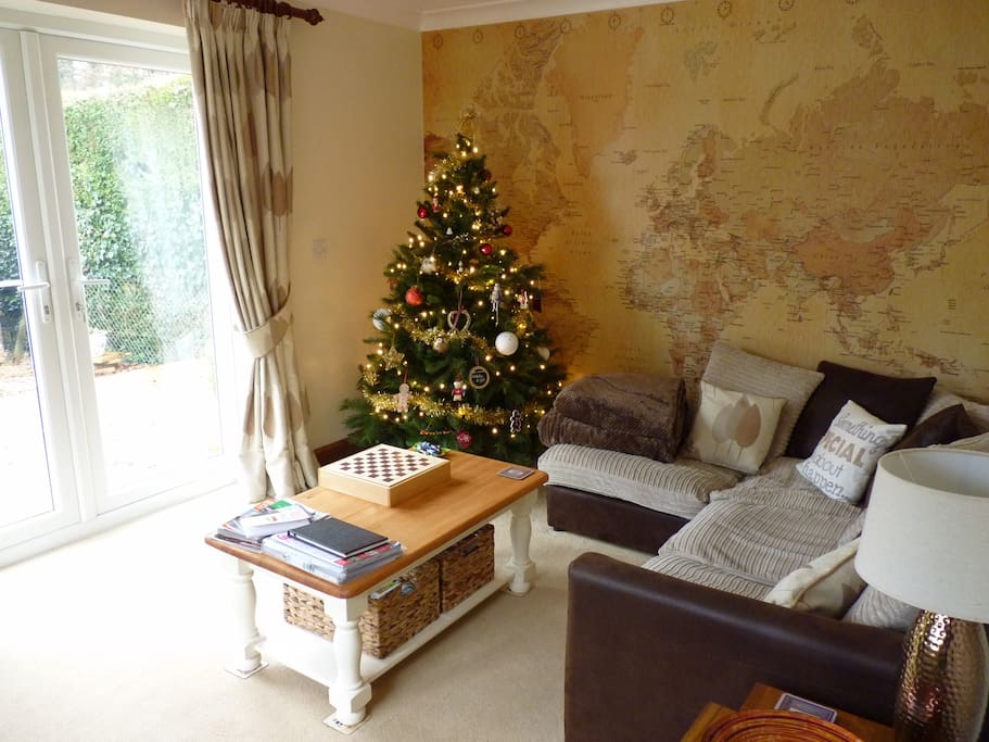 All cosy and set for Christmas in your private garden room!