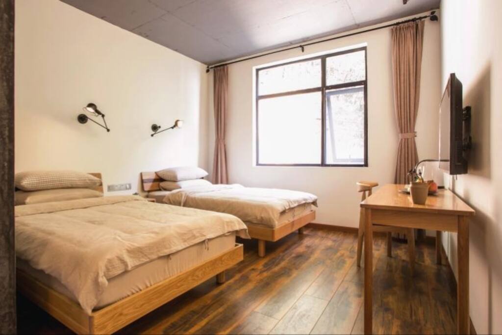 山景双床房,靠山而居的惬意幽静——桐庐岩朵山宿