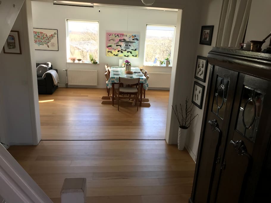 Hall with view of dining room