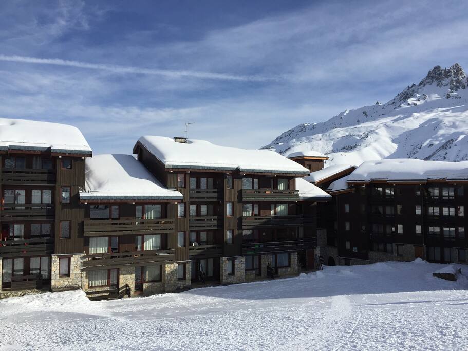 immeuble vu des pistes