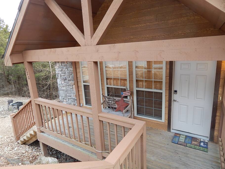 Close up view of Front Porch