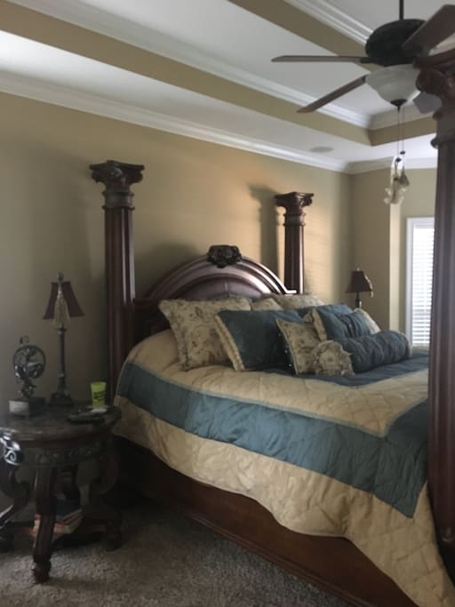 Master bedroom w king bed, located down stairs