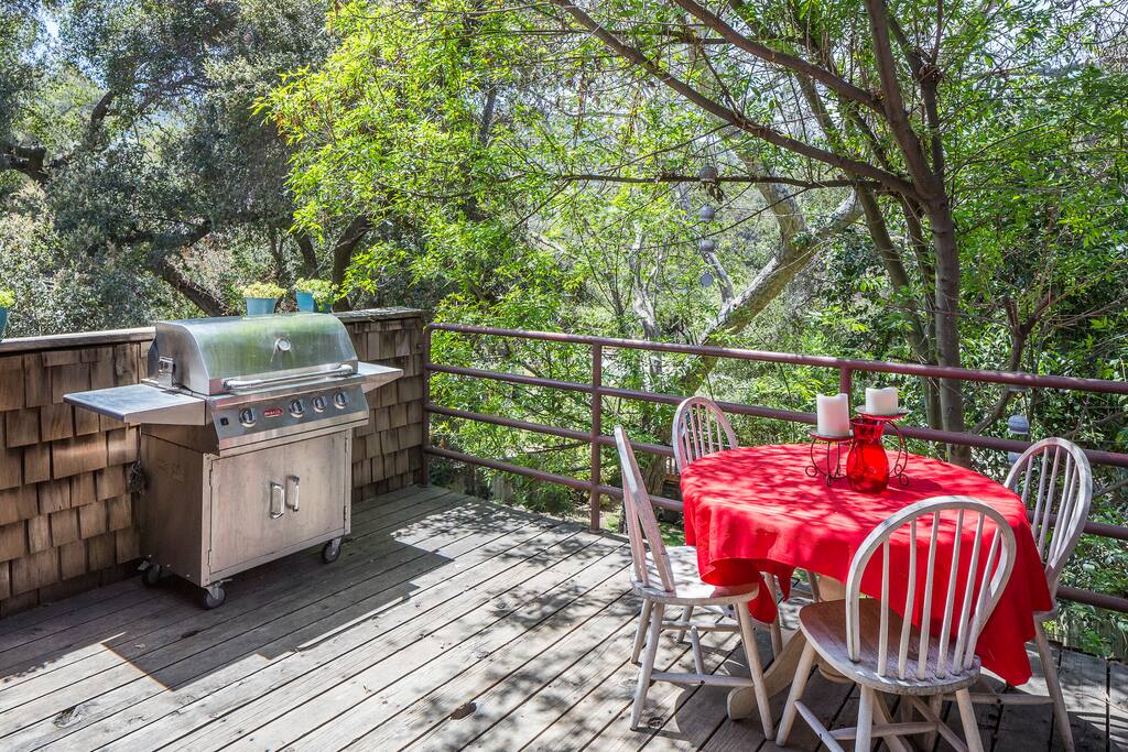 Expansive deck with grill and seating