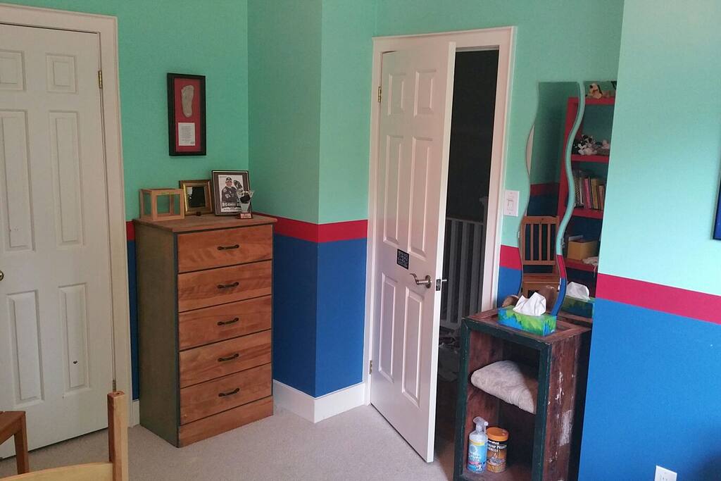 Washroom is beside this room.