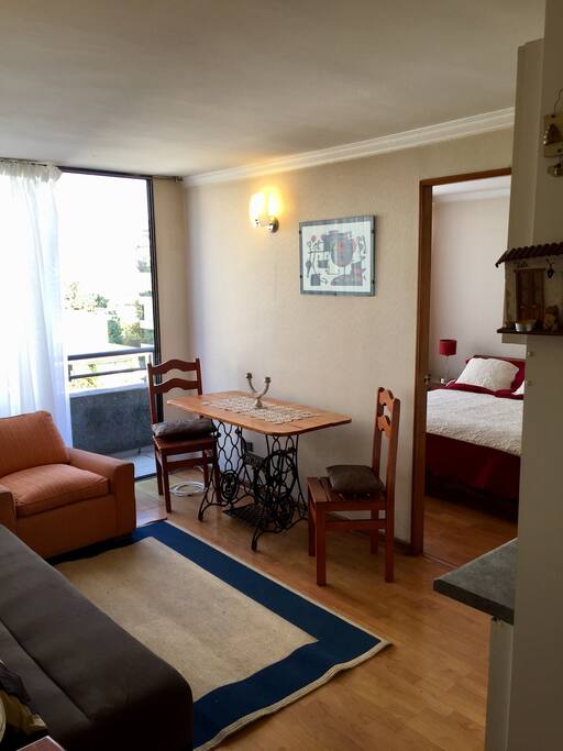 living comedor y cocina americana