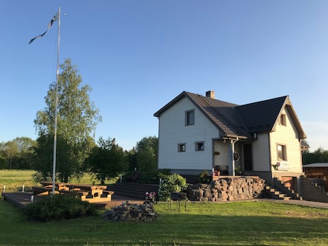 Cozy sauna house in a small village Voose