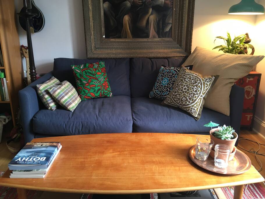 Enjoy my new comfy sofa!