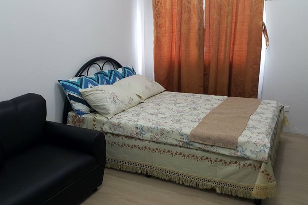With Sofa Bed, good for watching TV