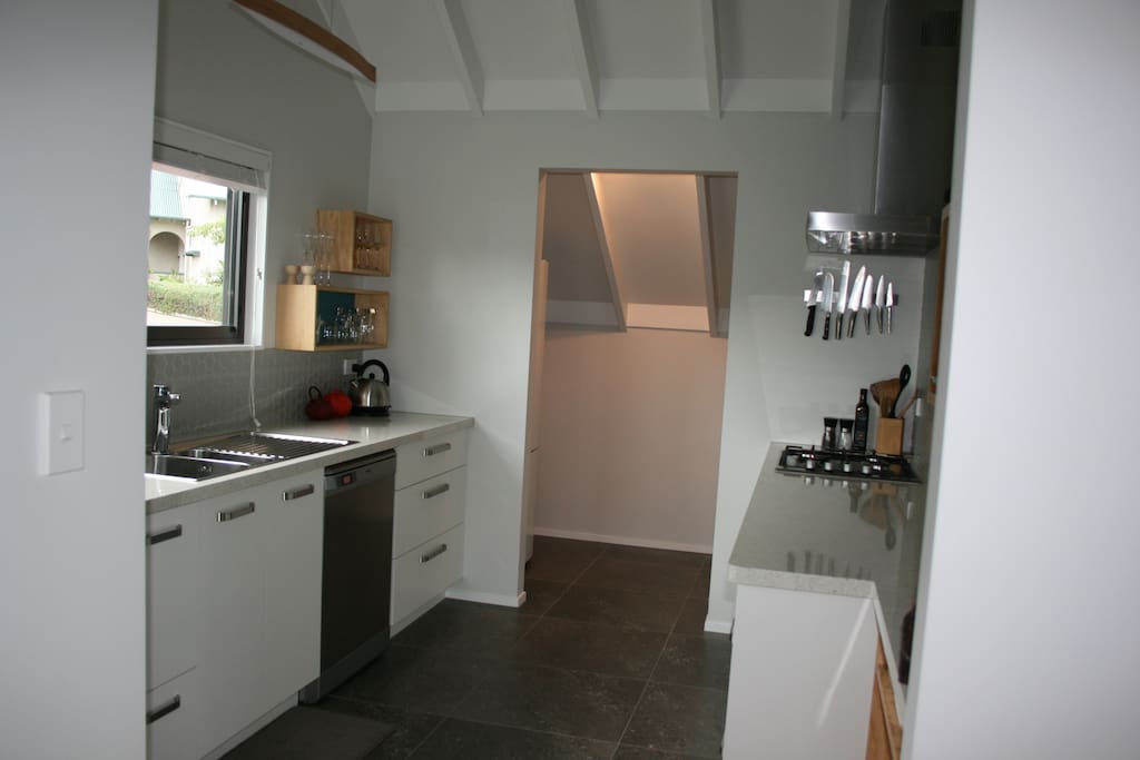 New kitchen with separate walk in pantry.