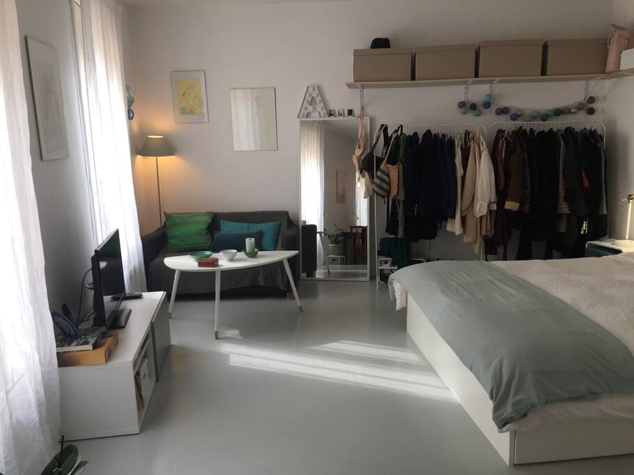 A view of the studio