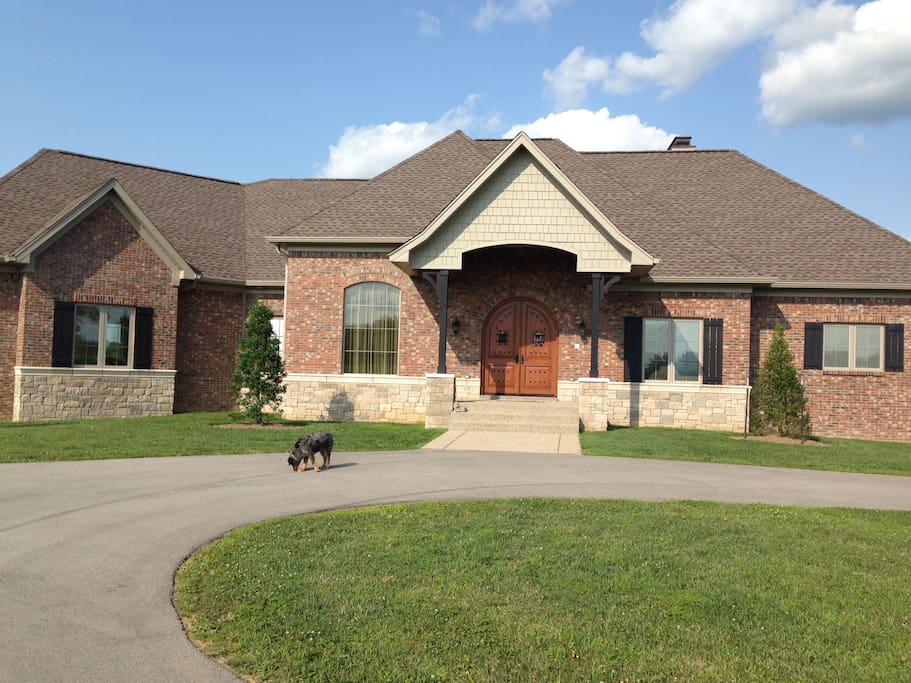 Circular drive with front entrance