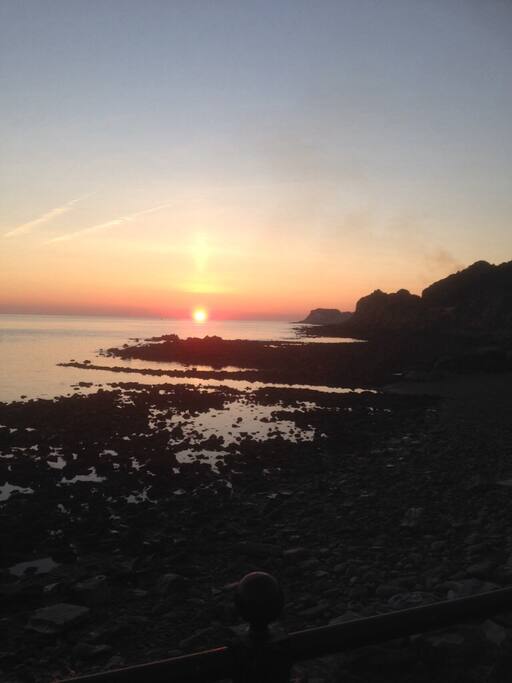 Sunset from Ventnor Beach