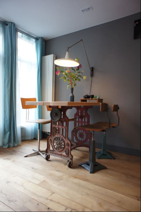 The decorative dining table