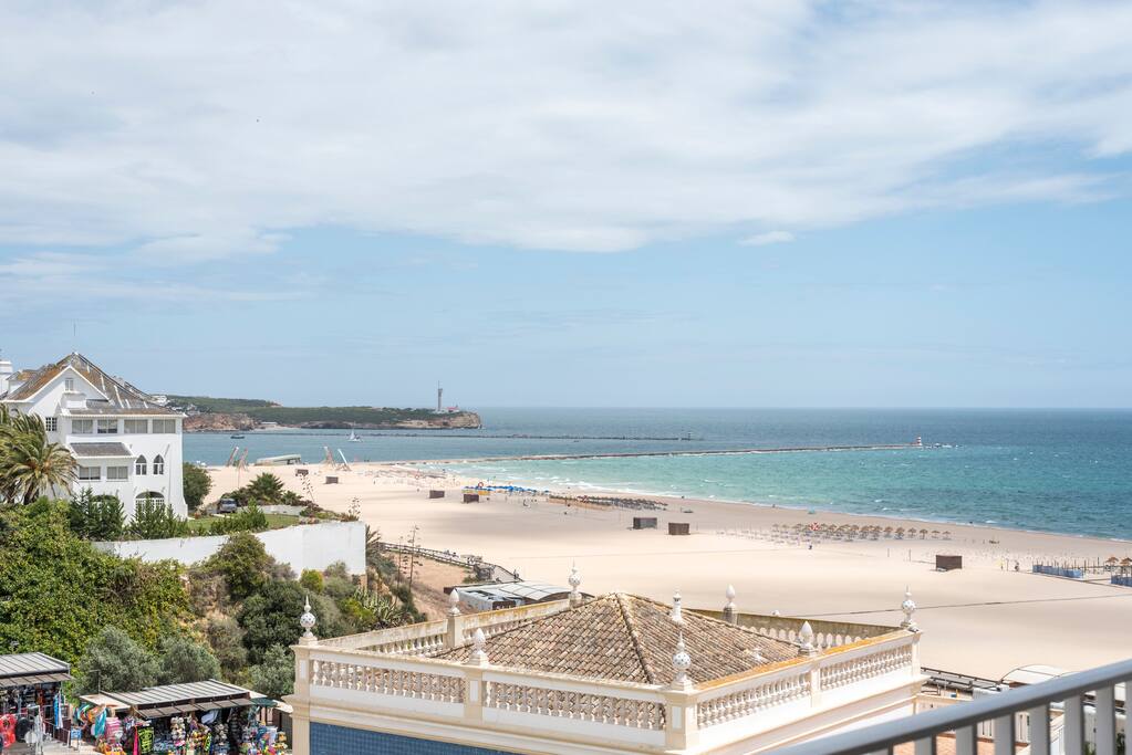 Beach view from the apartment.