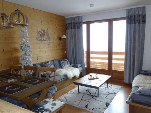 Top Airbnb: T2/3, cozy, quiet with views. Close to village. à Valloire