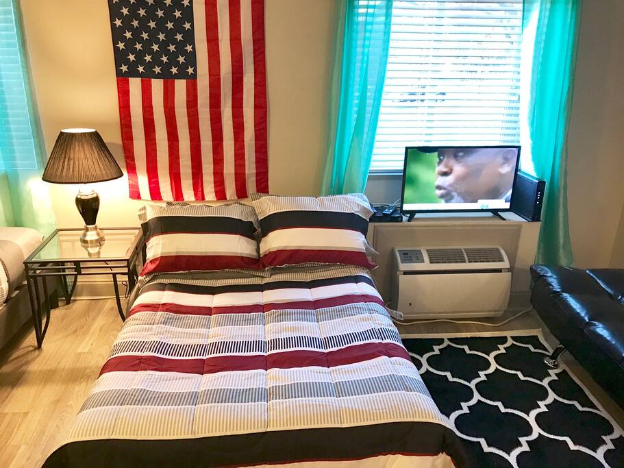 Full sized fold down bed!