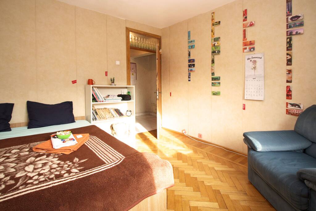 The cosy and bright room