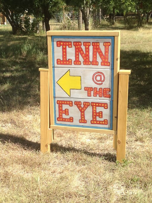 Sign for Parking Lot at the Inn