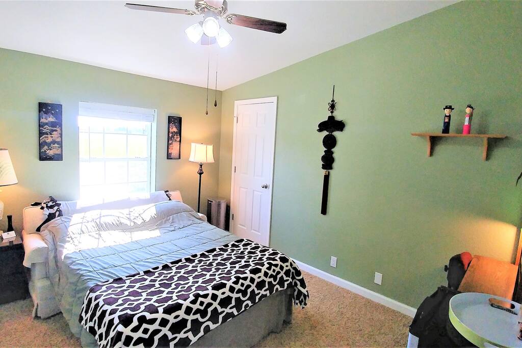 Your cozy guest bedroom awaits