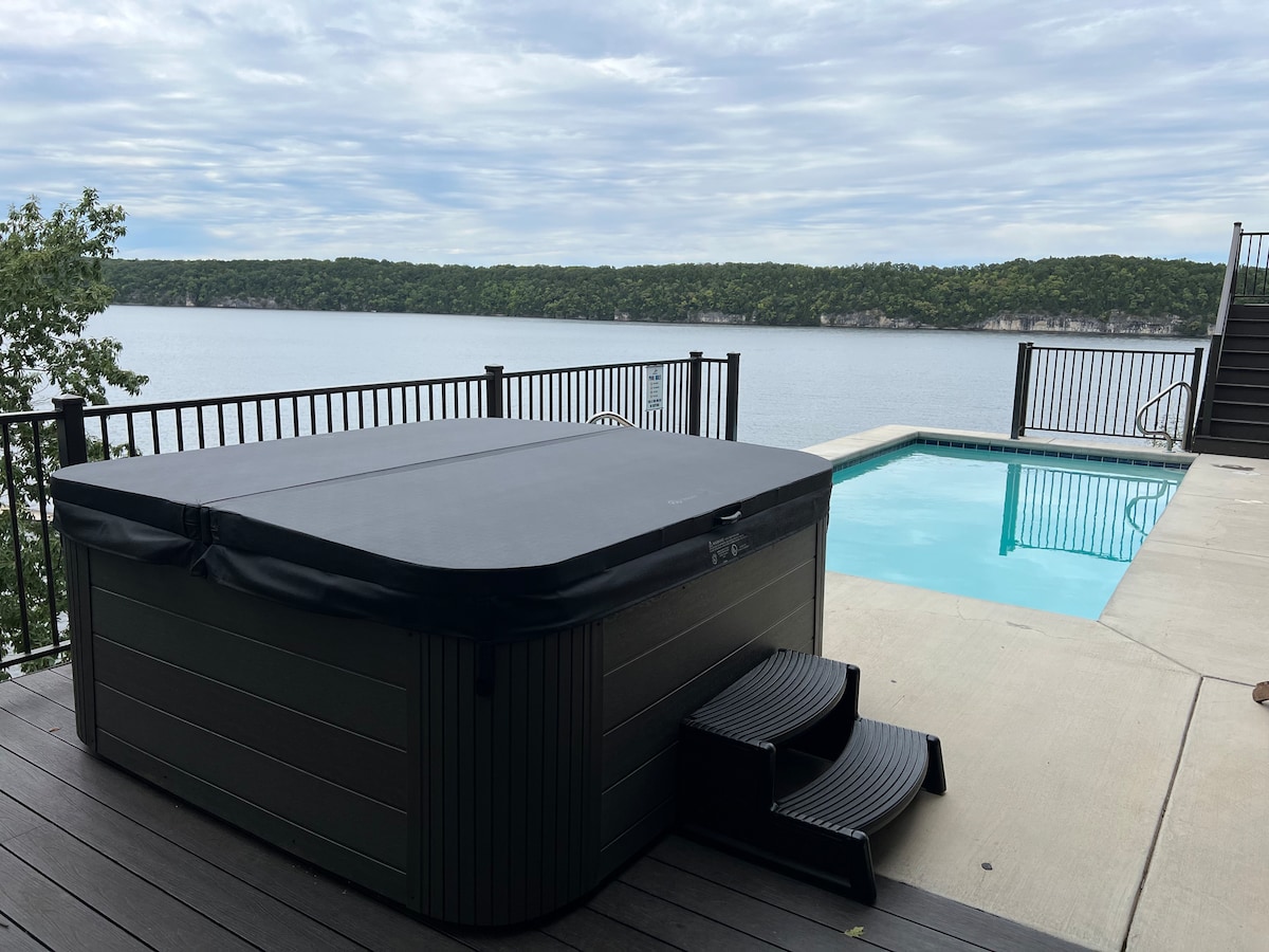 Lakefront Knolls Retreat | Private Pool & Hot Tub photo 9