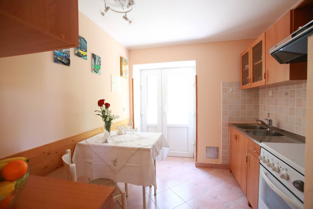 Kitchen and dining area