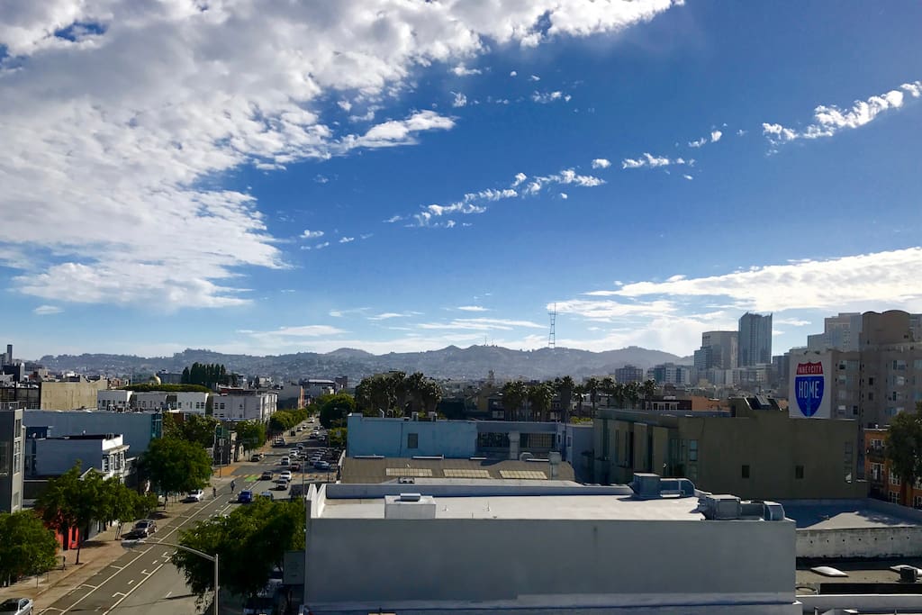 View from large balcony