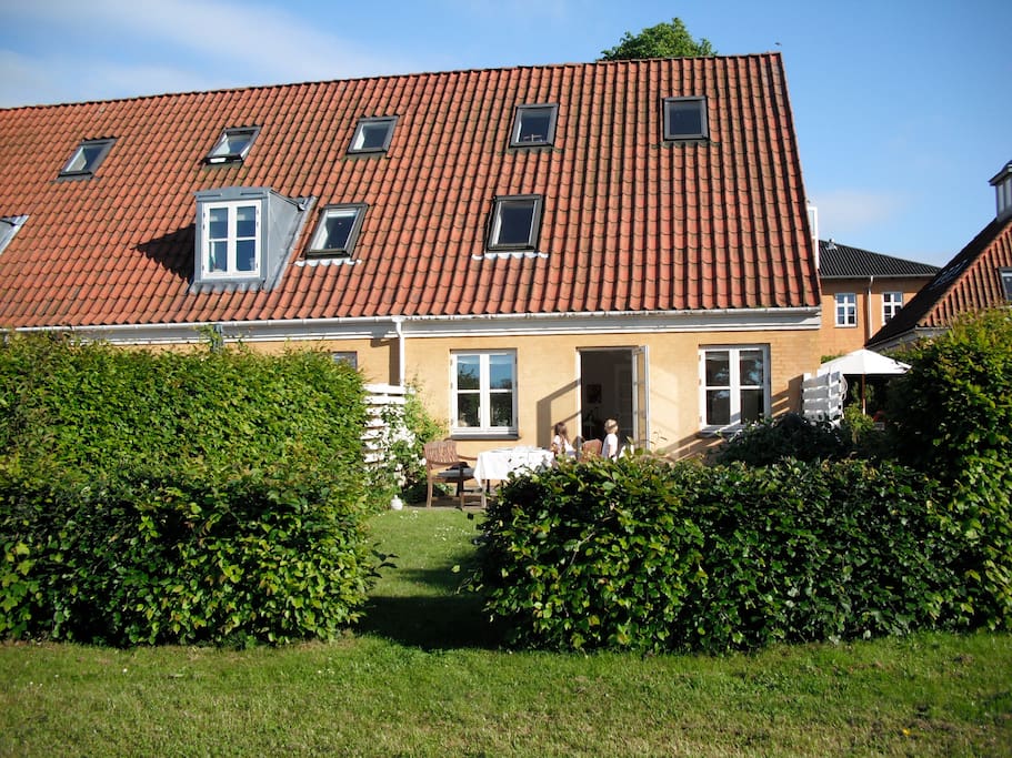 The house viewed from the parc