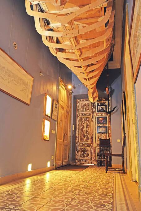 Hall with the boat