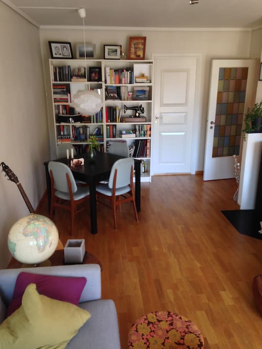 Living room with dining area
