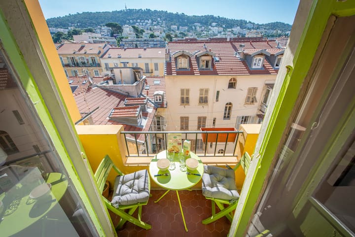 Cosy-2p-balcon-belle Vue Montagne-port-calme-wifi - 