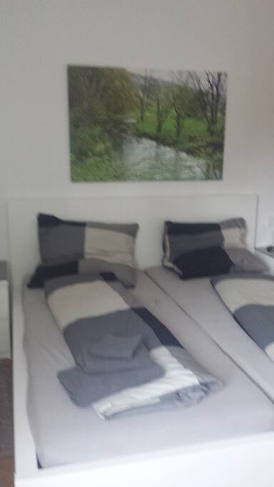 Schlafzimmer mit Doppelbett