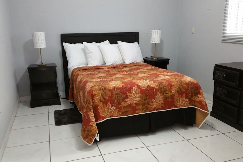 Main room with 1 Queen bed