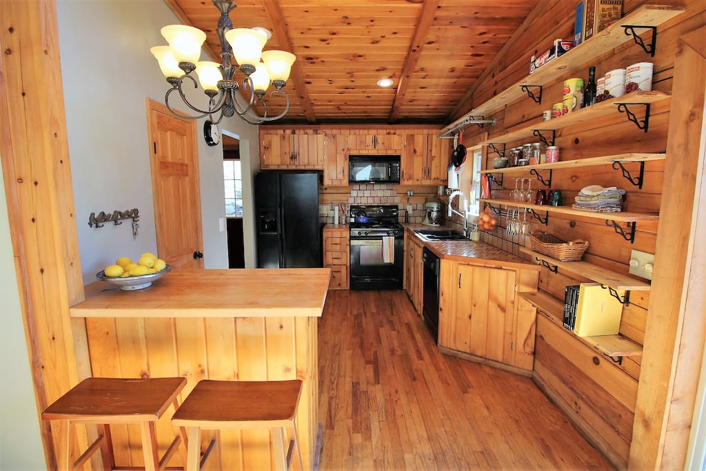 Kitchen is fully stocked with all the essentials for cooking and dining