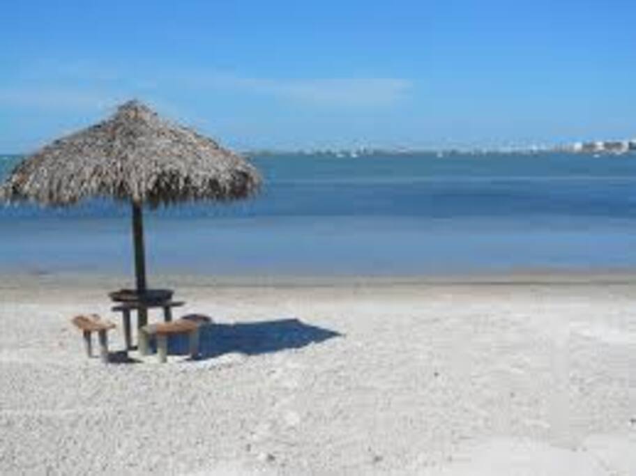 Private Bay Beach Tiki Hut