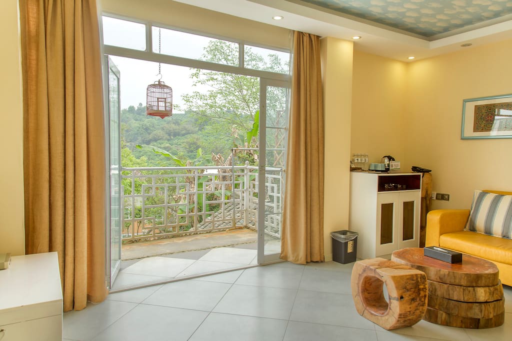Living space and living room
