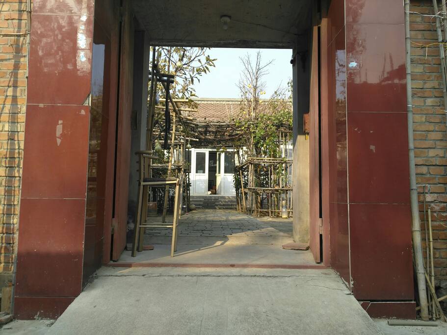 院子门口
