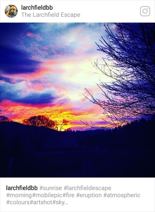 Sunrise from front window