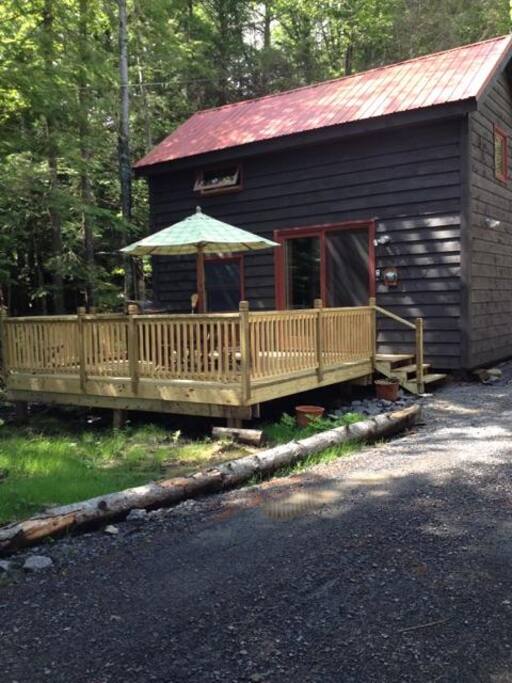 The Study sits on the location of the original ice house for Palmer Point